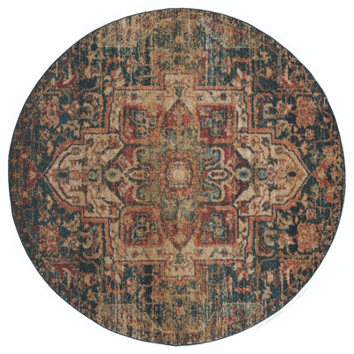 Hicklin Synthetic Oriental Indoor Rug