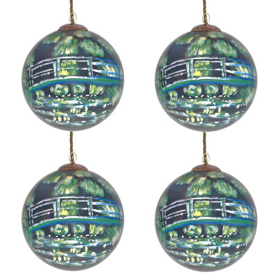 4'' Handmade Glass Ball Ornament