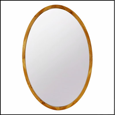 Miroir mural 24 po x 36 po avec cadre en bois rustique, parfait pour le décor de maison de campagne