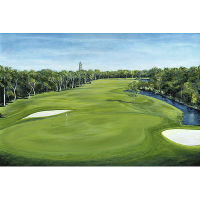 Island Golf by Tom Blankenship - Wrapped Canvas Painting