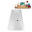 Baignoire autoportante 67 "avec drain interne Streamline-101698058