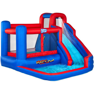 9' x 10' Bounce House with Water Slide and Air Blower
