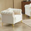 Luxueux canapé Chesterfield en velours avec boutons capitonnés, clous en cuivre et pieds en métal, avec une boucle pour suspendre des ornements-1769779201