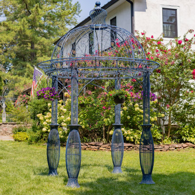 13ft. Tall Round Metal Garden Gazebo