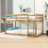Twin Over Twin Wood Floor Bunk Bed With Strengthened Slats,  Ladder And Guardrails-168473559