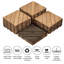 Carreaux de terrasse en bois de sapin emboîtables 12 po x 12 po intérieur et extérieur-91870409