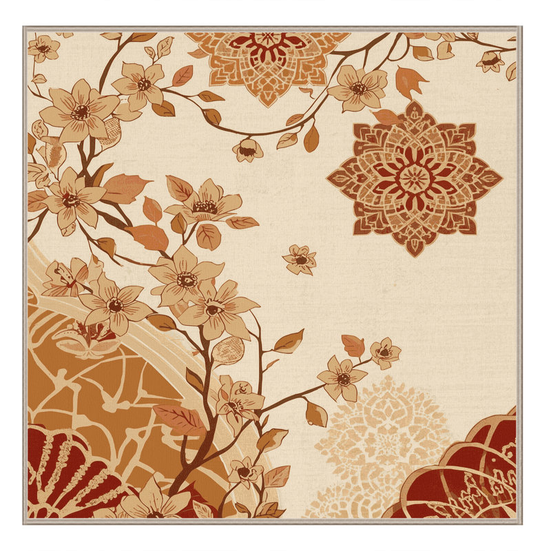 Tapis marocain doux et moelleux Temaraia Jasmine, Carré 7 pi
