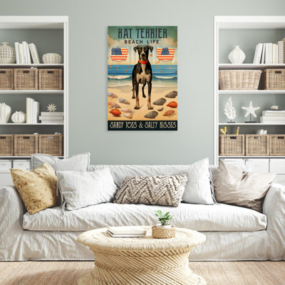 Rat Terrier Beach Life