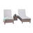 Ashyr 78.7cm Long Reclining Double Chaise with Cushions and Table-1964295748