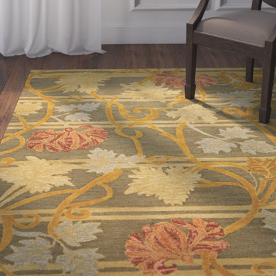 Newmont Hand Tufted Wool Floral Rug