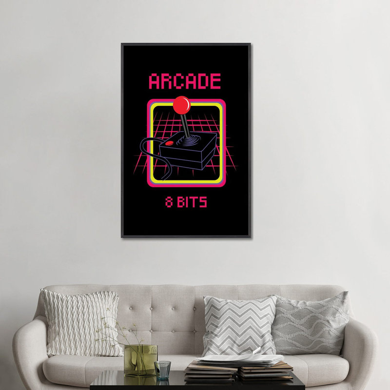 «Gaming xiv», reproduction d'art sur toile encadrée, Noir patiné, H 48 po x l 32 po