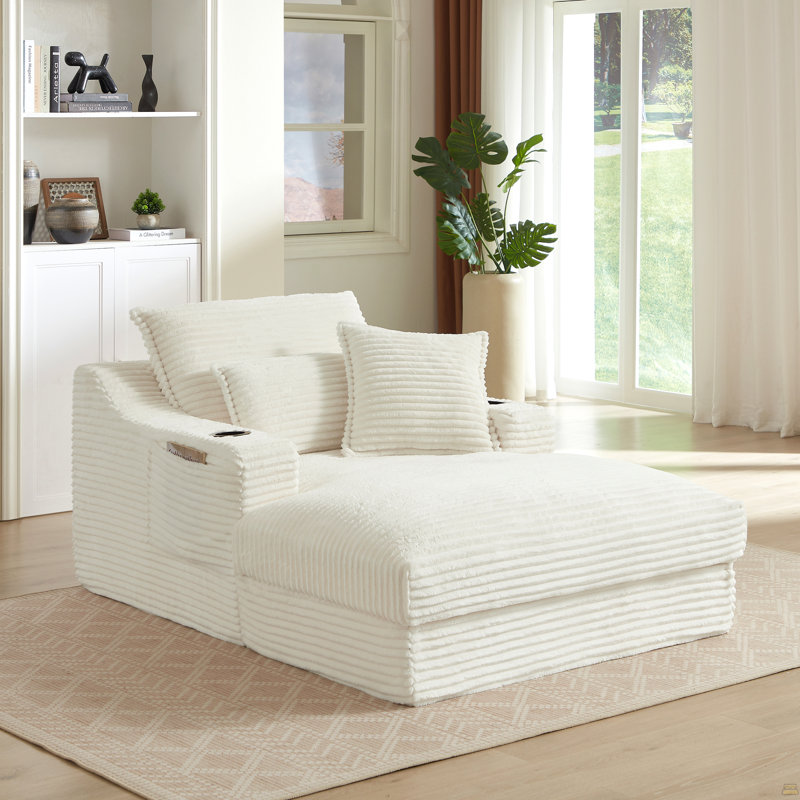 Canapé à compression 47,24 pouces, chaise longue
