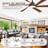 6 Blade Solid Wood Smart Ceiling Fan With Quiet Reversible Dc Motor, Dimmable Led Light, Remote & App Control-1930628580-1930628582-1930628577