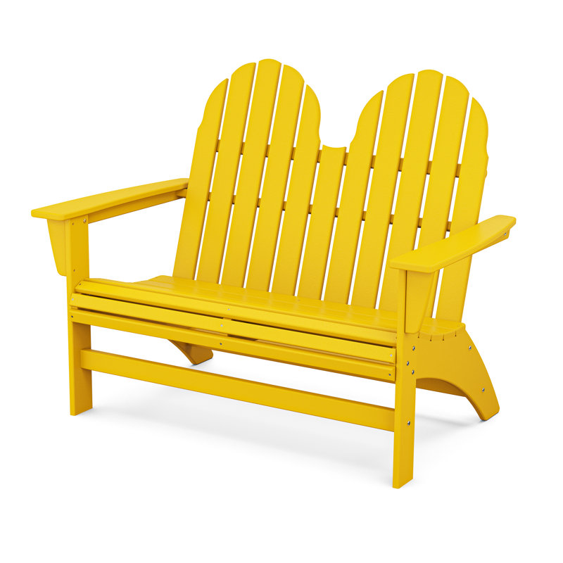 Banc Adirondack 48 "POLYWOOD Vineyard, Jaune
