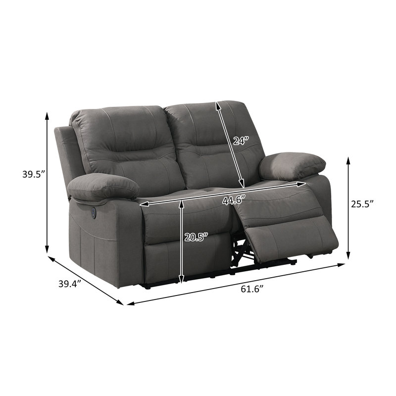 Causeuse inclinable électrique, Gris