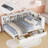 Full Size Wooden Daybed with 2 Drawers, Storage Shelf & USB Charging Station,White-118755159-118755157