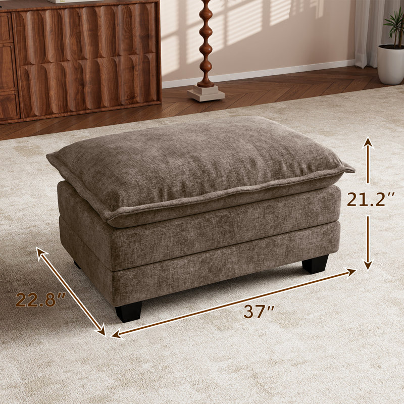 Repose-pieds Maney Malott, BROWN