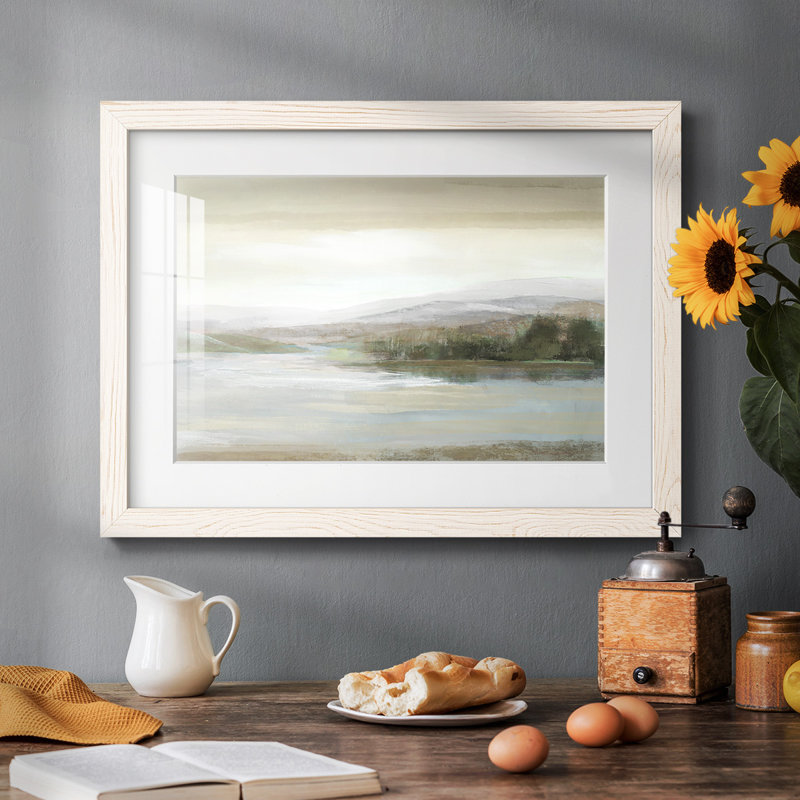 " The Cove " Painting Print, White, 28" H x 42" W x 1.5" D