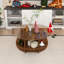 Table basse ronde avec rangement