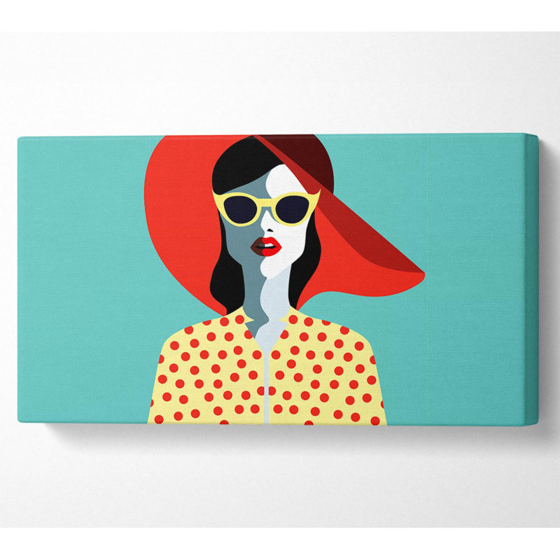Retro Holiday - Wrapped Canvas Print, 101.6cm H x 203.2cm W x 1cm D