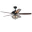 Ventilateur de plafond à 5 pales en cristal de 52 po et ensemble d'éclairage inclus Lurlyne-1749307278-1758862149
