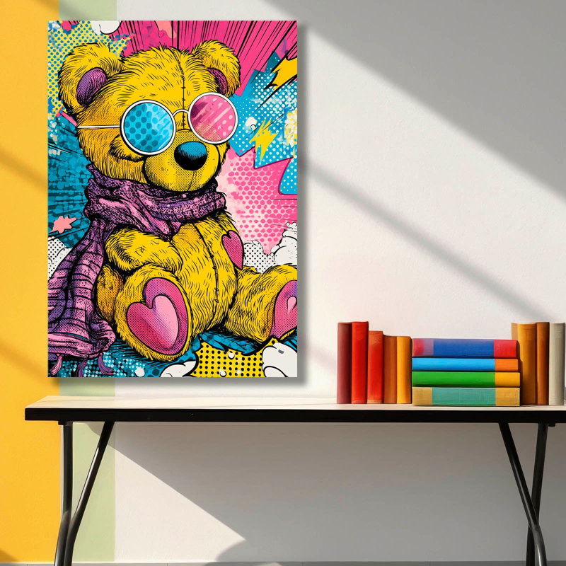 Art mural Pop Art, grande roue, 17,7 po x 27,6 po, H 27,6 po x l 17,7 po