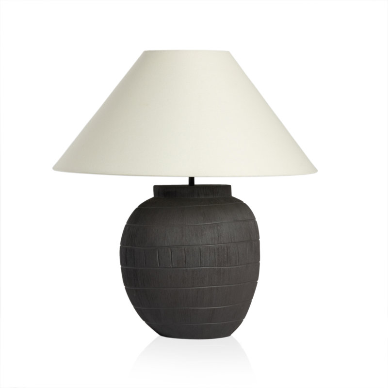 Lampe de table en céramique, Ivoire