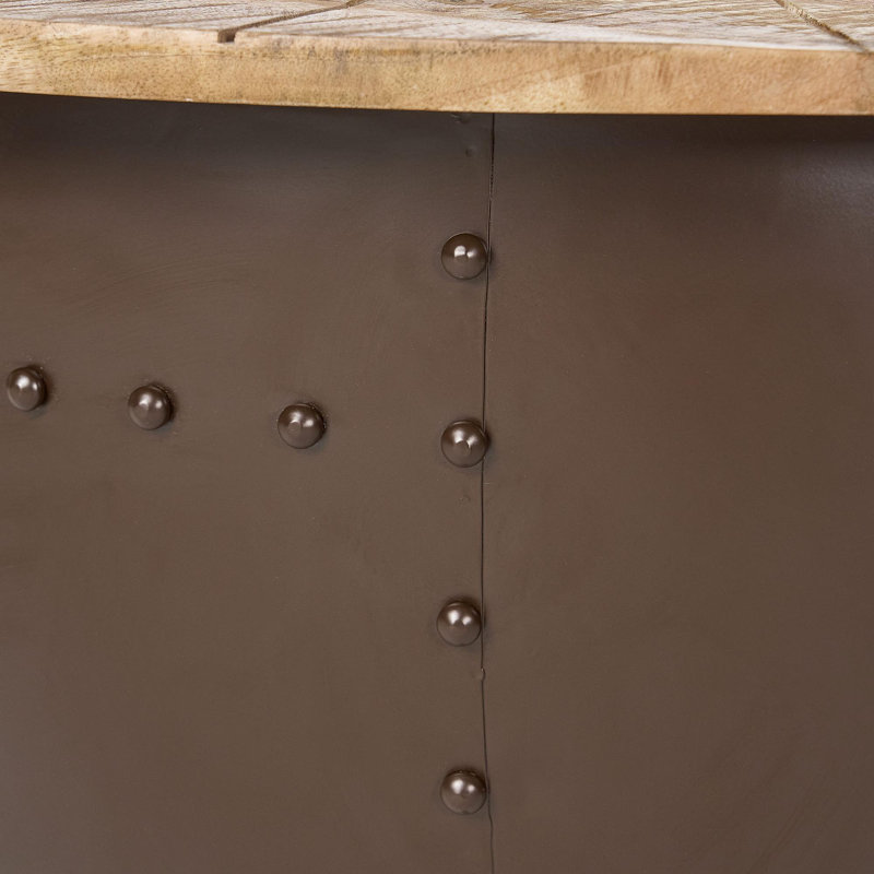 Table basse en bois et fer