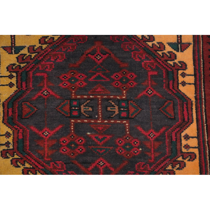 Tapis de couloir géométrique traditionnel 4x15