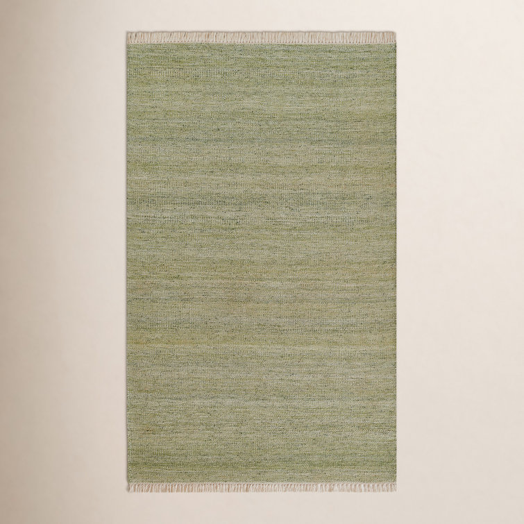 Tapis vert intérieur / extérieur tissé à la main Cassandra