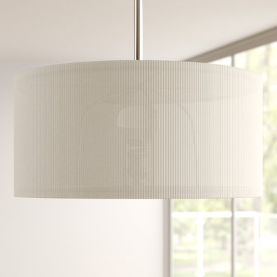 Kiera 3 - Light Polished Chrome Drum Pendant