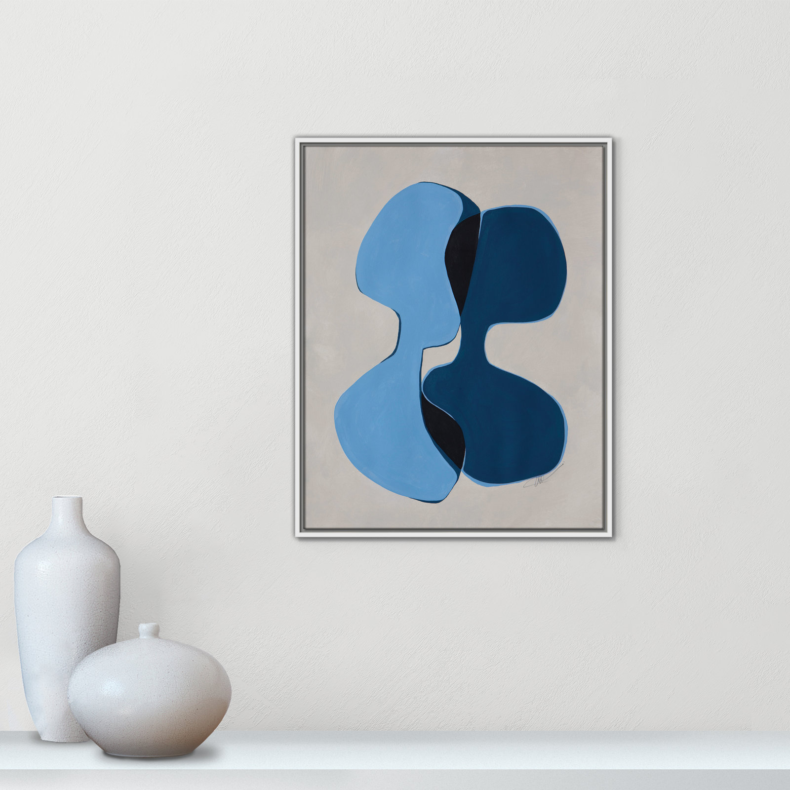 In Unity Collection "In Unity I" Print, 29.5" H x 23.5" W x 2" D, White Framed