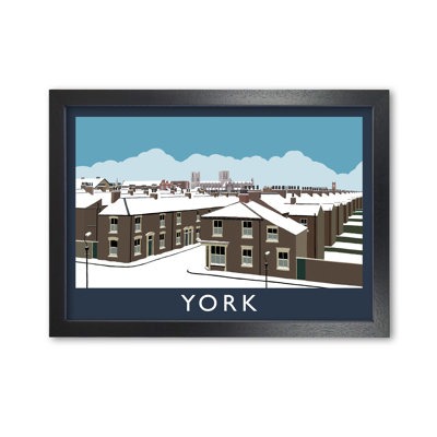 York In Snow by Richard O'Neill - Single Picture Frame Print