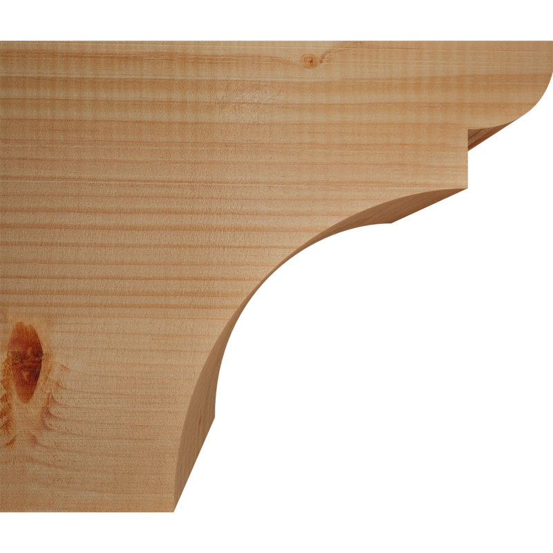 Yorktown Smooth Rafort Tail, Sapin de Douglas, H 10 po x l 12 po x P 5,5 po