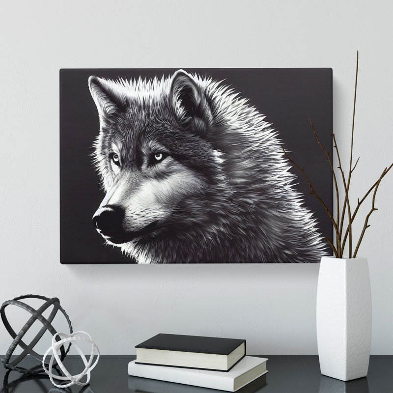 Great Wolf - Wrapped Canvas, 35cm H x 50cm W x 3cm D