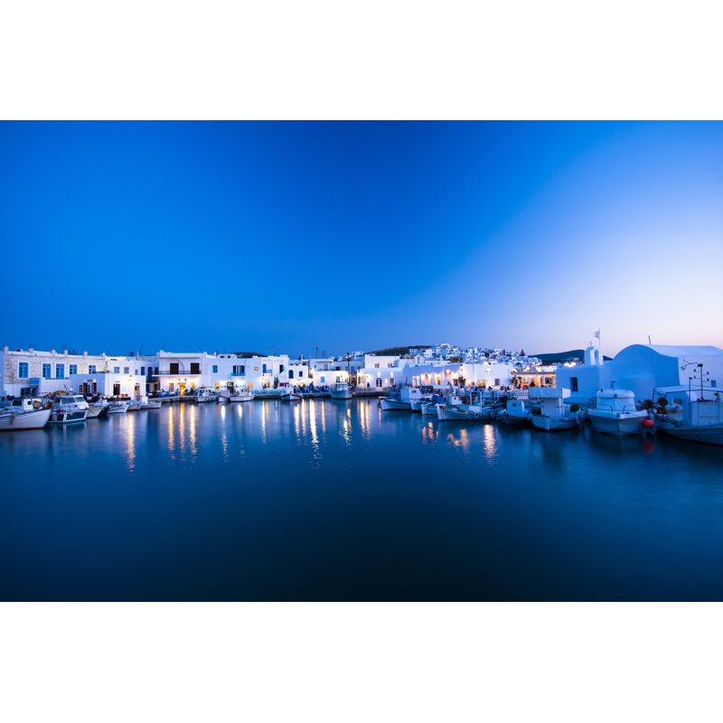 The Naoussa Harbour, Greece by Morpheas - Wrapped Canvas Print, 30cm H x 46cm W x 3.8cm D