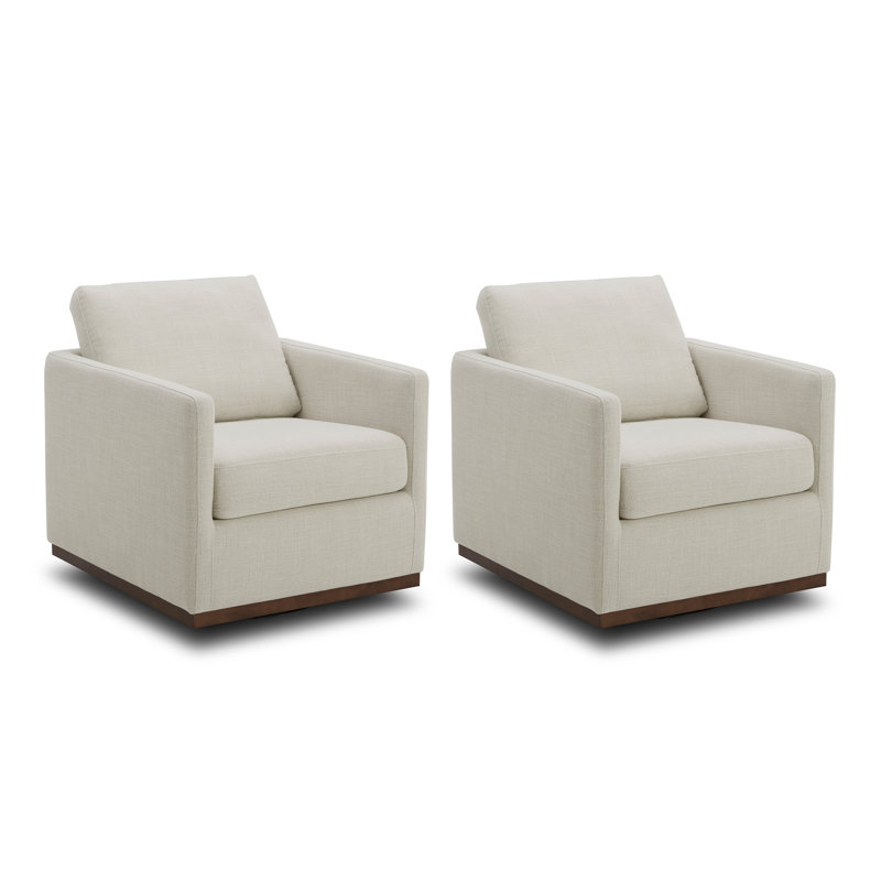 Fauteuil pivotant rembourré avec coussins réversibles Bobbi, Lin Performance Effie