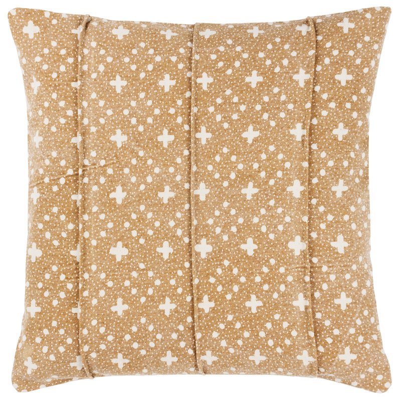 Helm Square Throw Pillow Cover, Yolk
