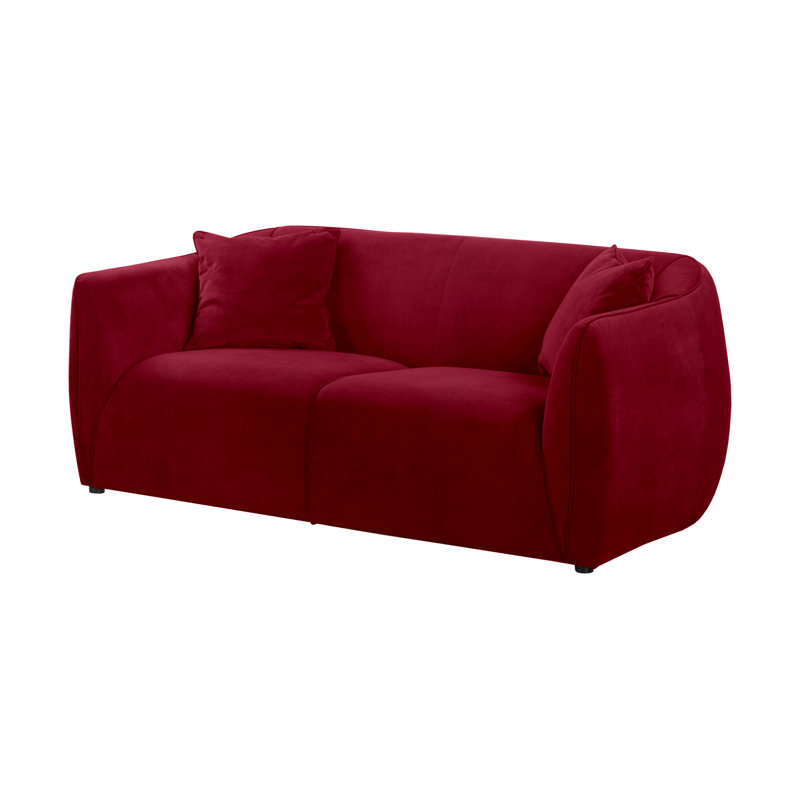 Marguerite 2 Seater Velvet Sofa, Purple