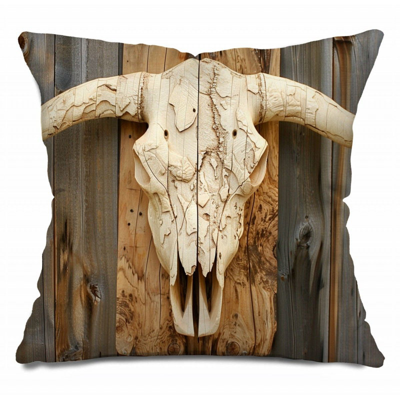 Coussin Trendy, Beige/gris, H 26 po x l 26 po