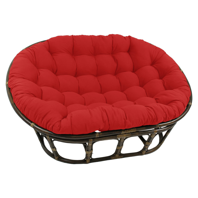 Outdoor 8'' Papasan Seat Cushion, Red