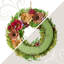 Couronne florale 17 po