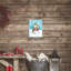 Plaque murale traditionnelle de bonhomme de neige festif, design par Diane Kater
