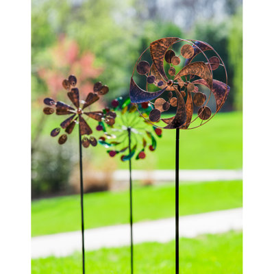 Shatley Weather Resistant Copper Abstract Rotator