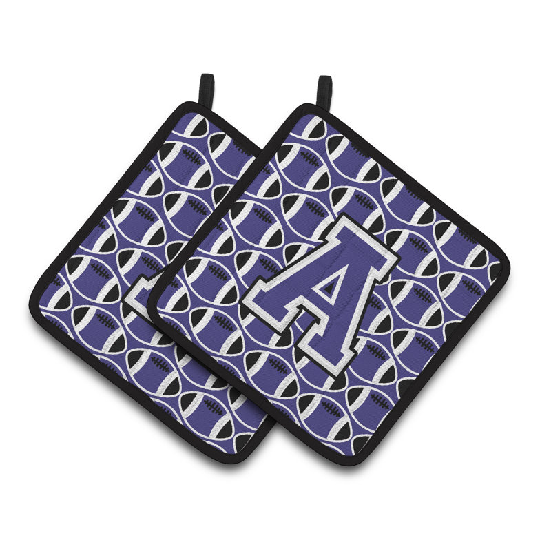 Poignée de football, A, Violet / Blanc