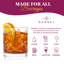 Whiskey Glasses - Double Old Fashioned Rocks Glass - Set of 4 - DOF -  12 oz - Made in Europe