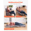 Chaise de plancher avec 5 positions de réglage et accoudoirs gris