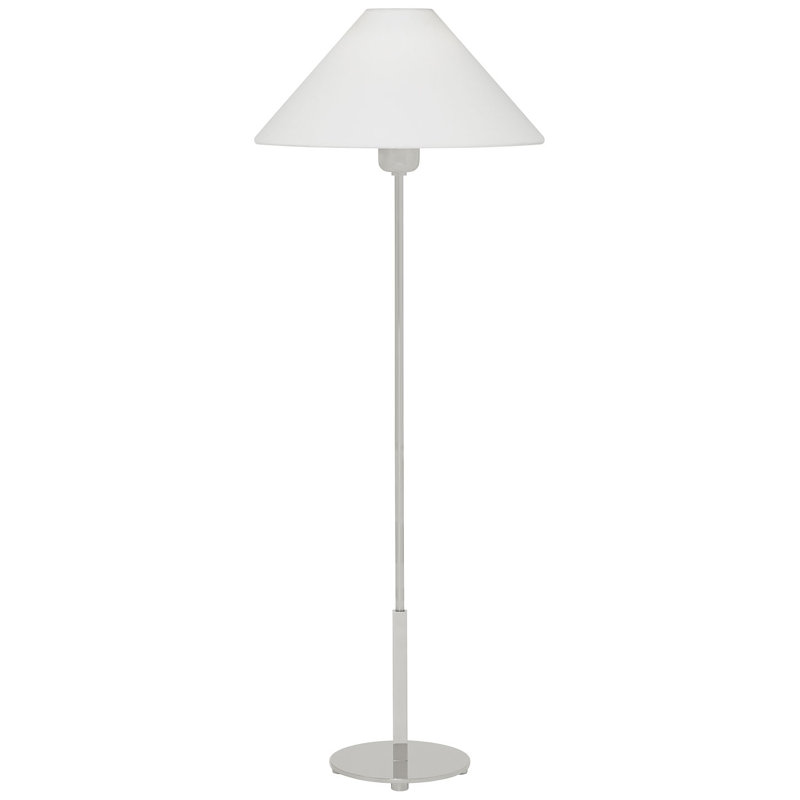 J. Randall Powers Hackney Buffet Lamp, Polished Nickel, Fabric