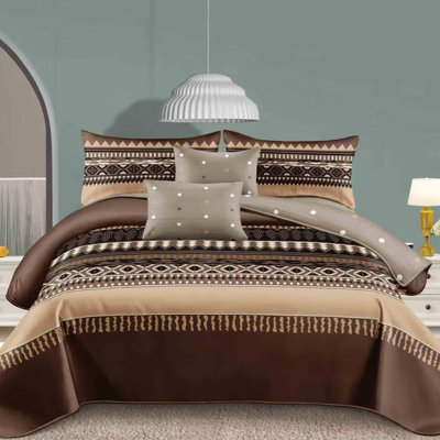 Microfiber Floral Duvet Cover Set
