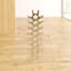 Ridlon Floor Wine Bottle Rack in Silver